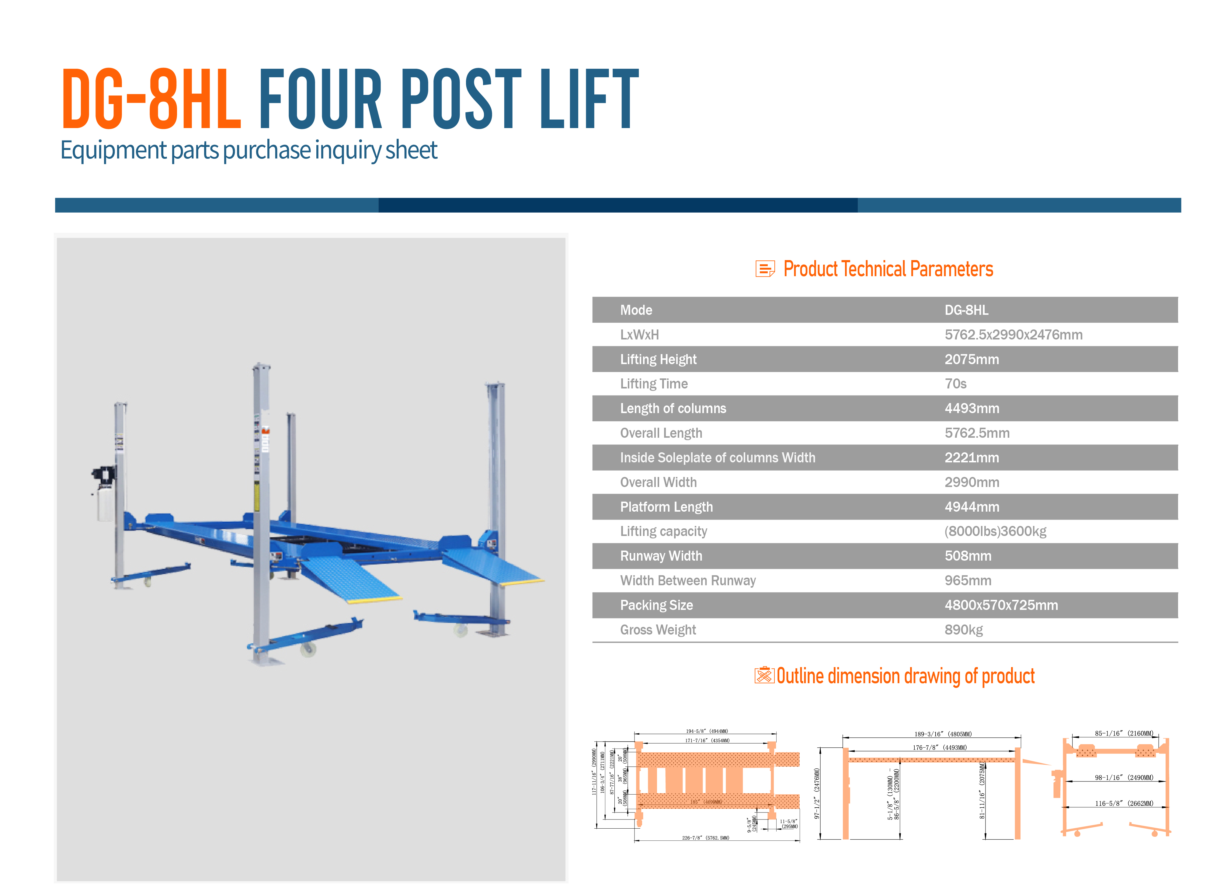 FOUR POST LIFT